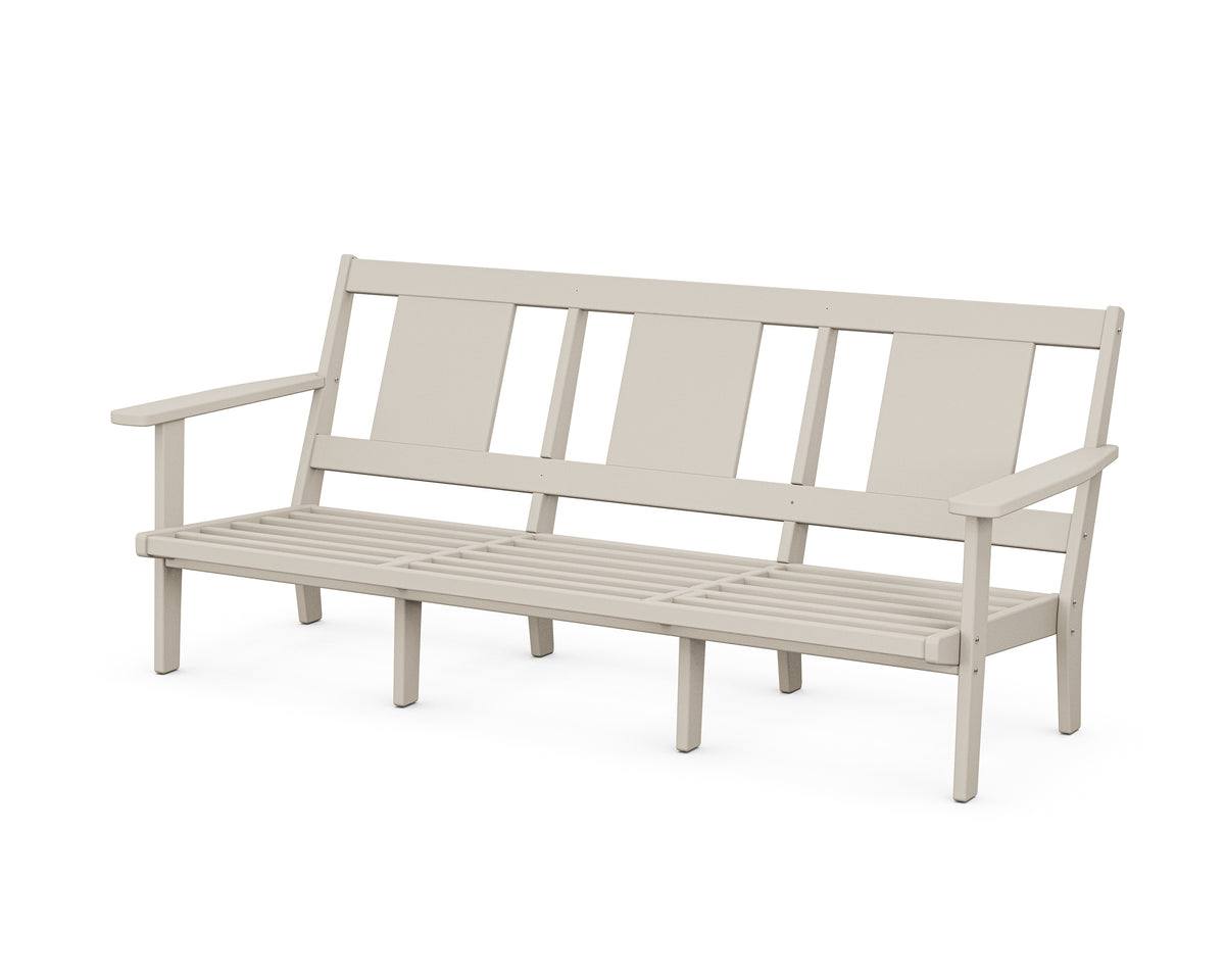 POLYWOOD Prairie Deep Seating Sofa Frame in Sand
