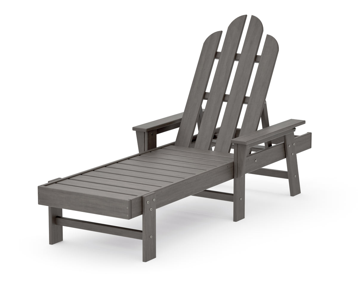 POLYWOOD Long Island Chaise in Driftwood