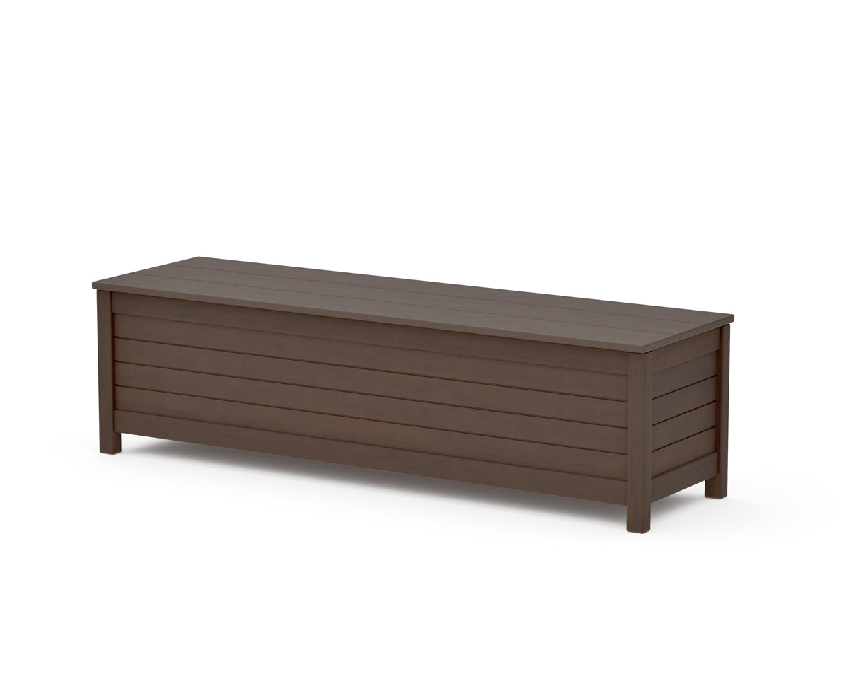 POLYWOOD Nautical 60" Storage Bench in Kona