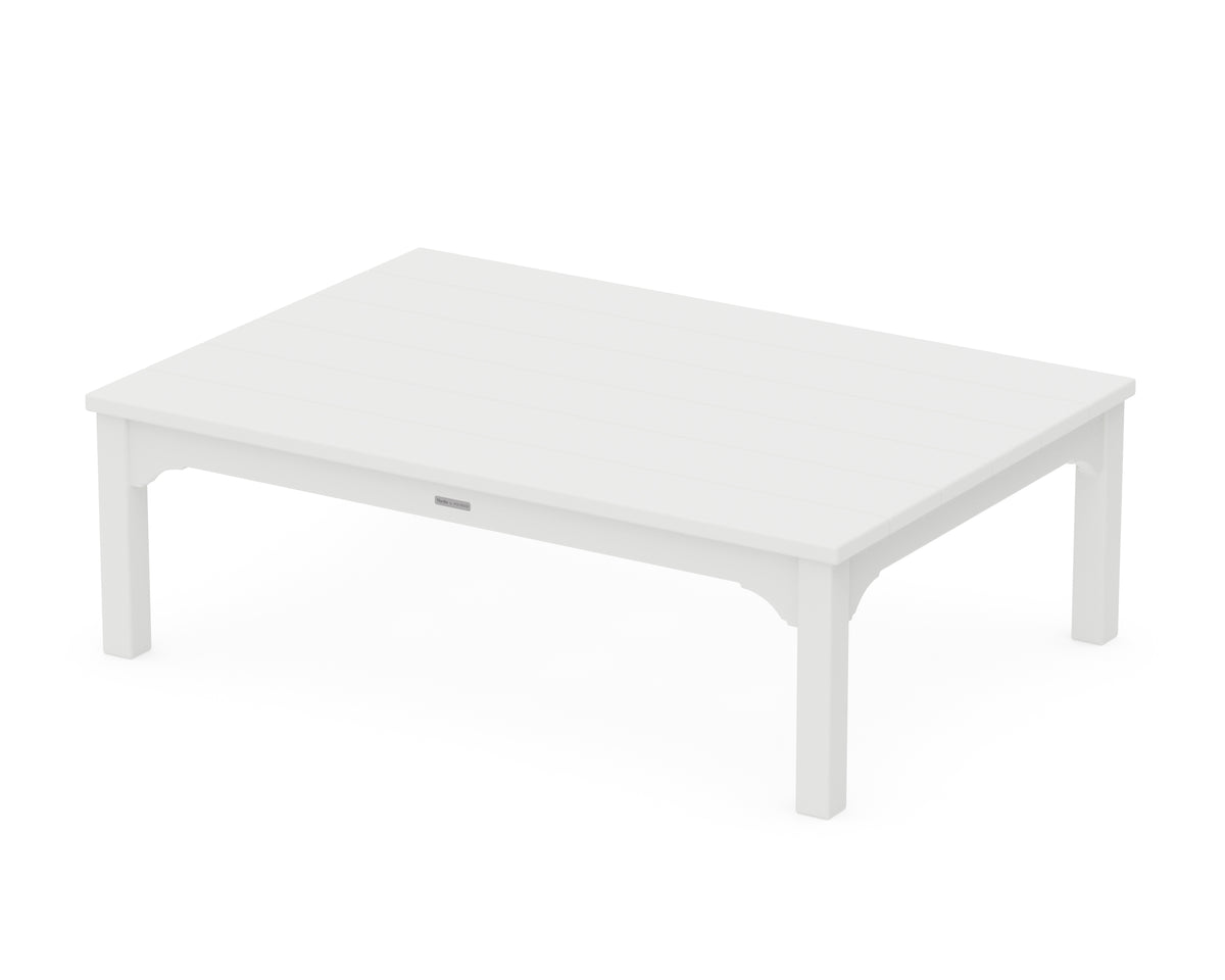 POLYWOOD Chinoiserie Coffee Table in White