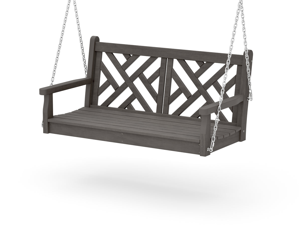 POLYWOOD Chippendale 48" Swing in Driftwood