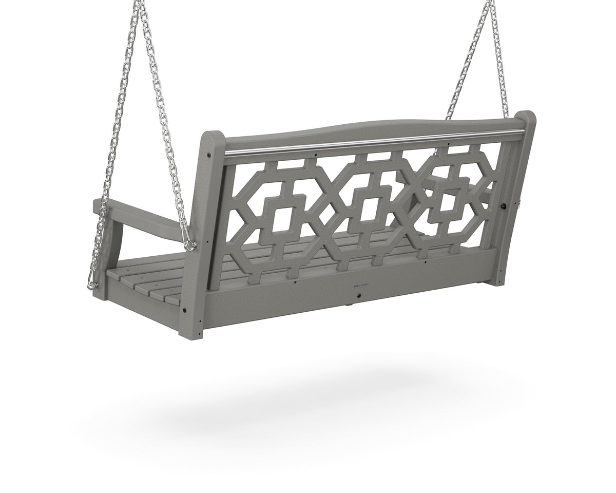 POLYWOOD Chinoiserie 48" Swing angle view