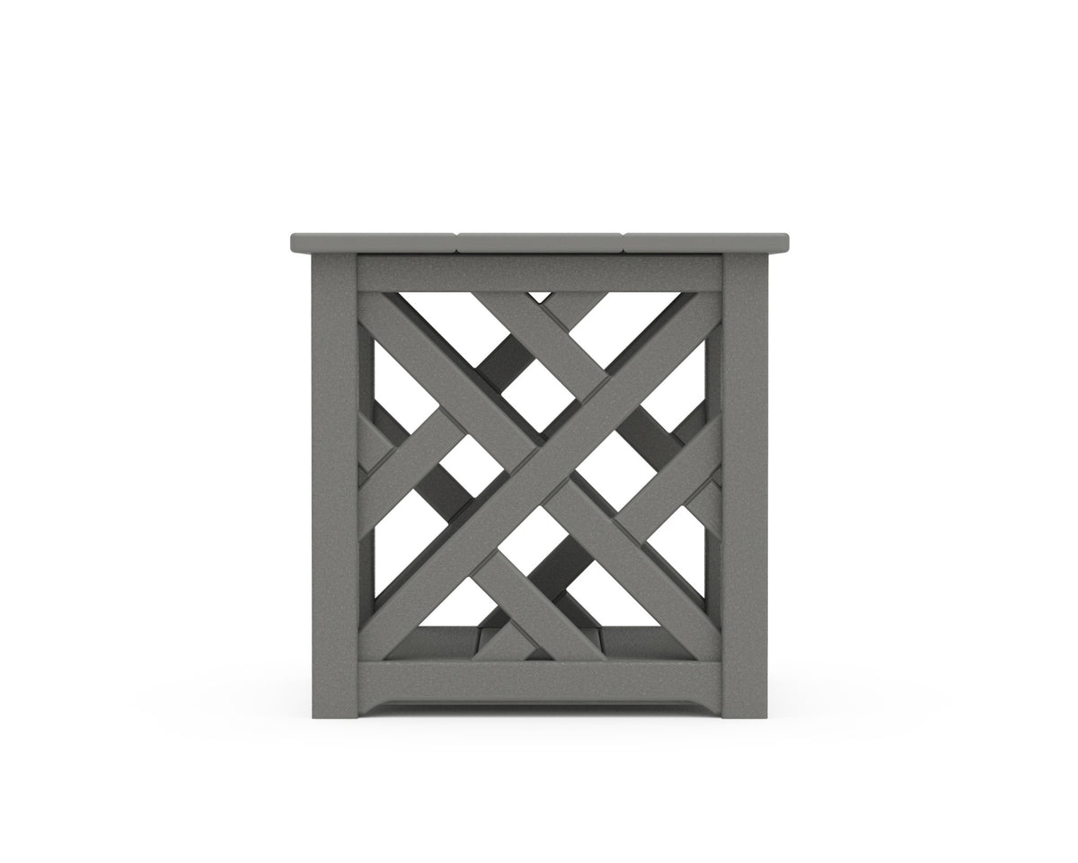 POLYWOOD Chippendale Accent Table angle view