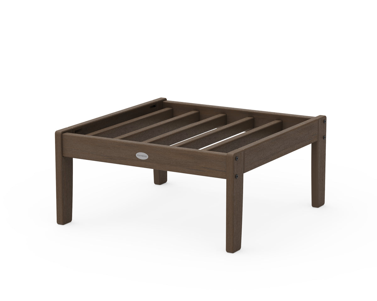 POLYWOOD Braxton Deep Seating Ottoman Frame in Kona