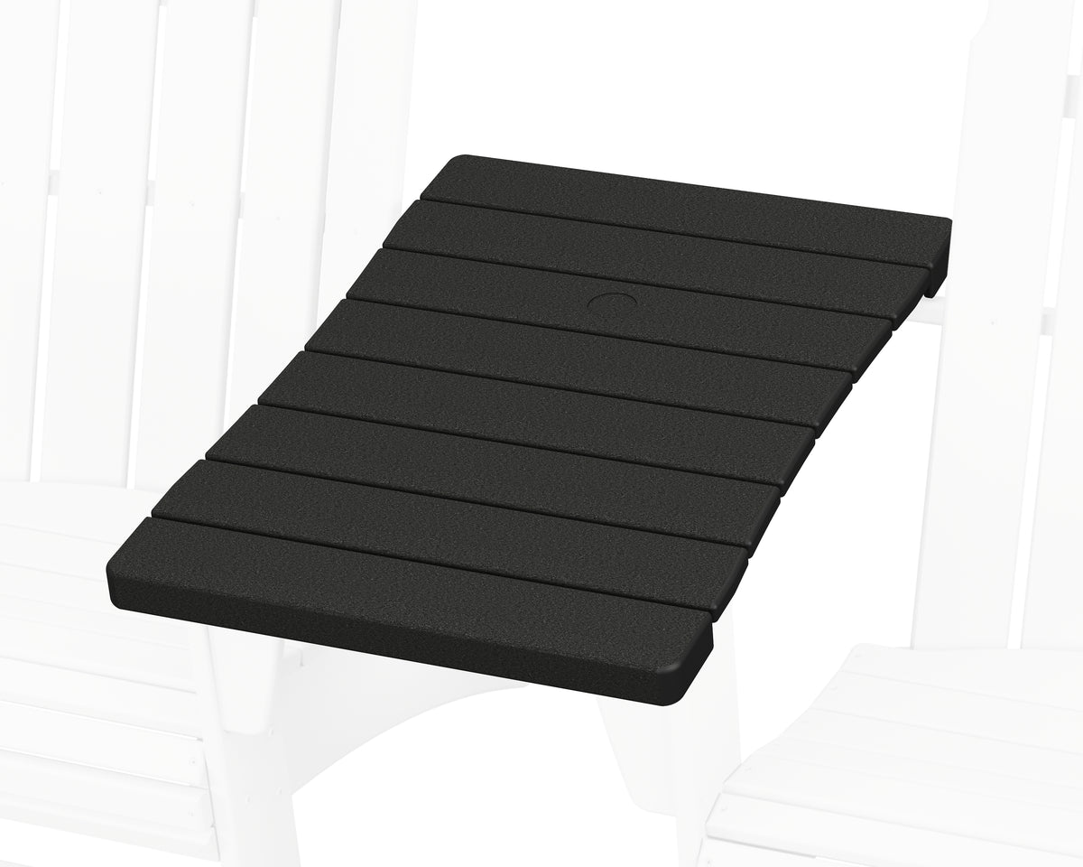 POLYWOOD 600 Series Straight Adirondack Connecting Table in Black