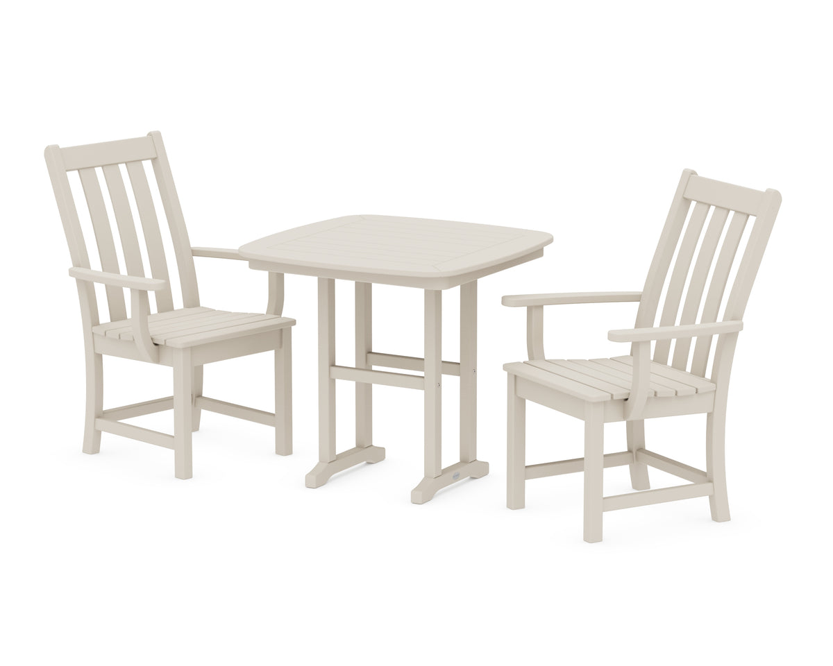 POLYWOOD Vineyard 3-Piece Dining Set in Sand