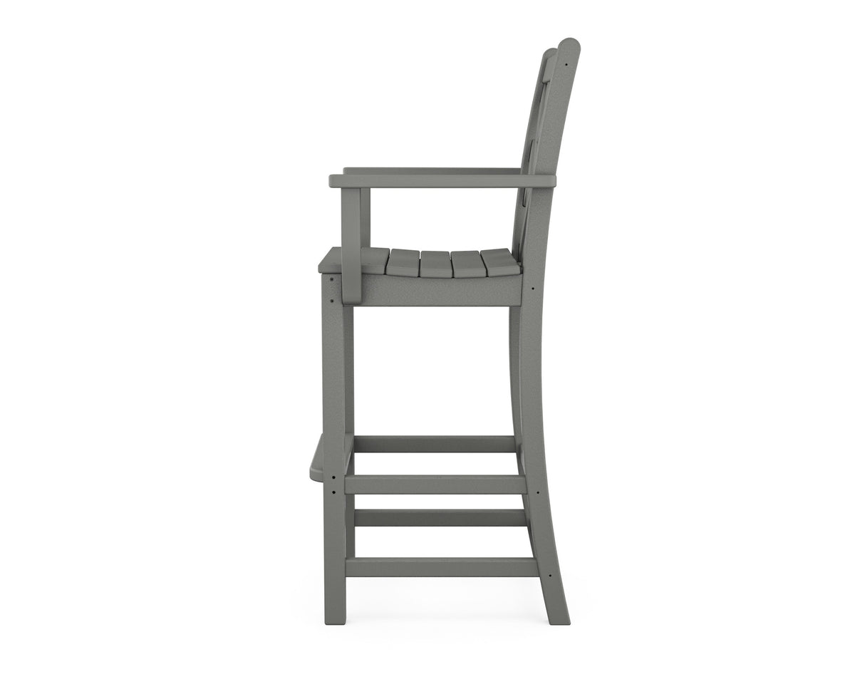 POLYWOOD Chippendale Bar Arm Chair angle view