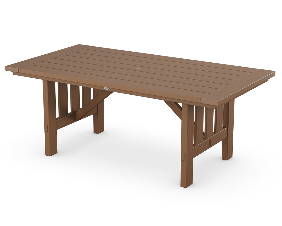 POLYWOOD Mission 39" x 75" Dining Table in Teak