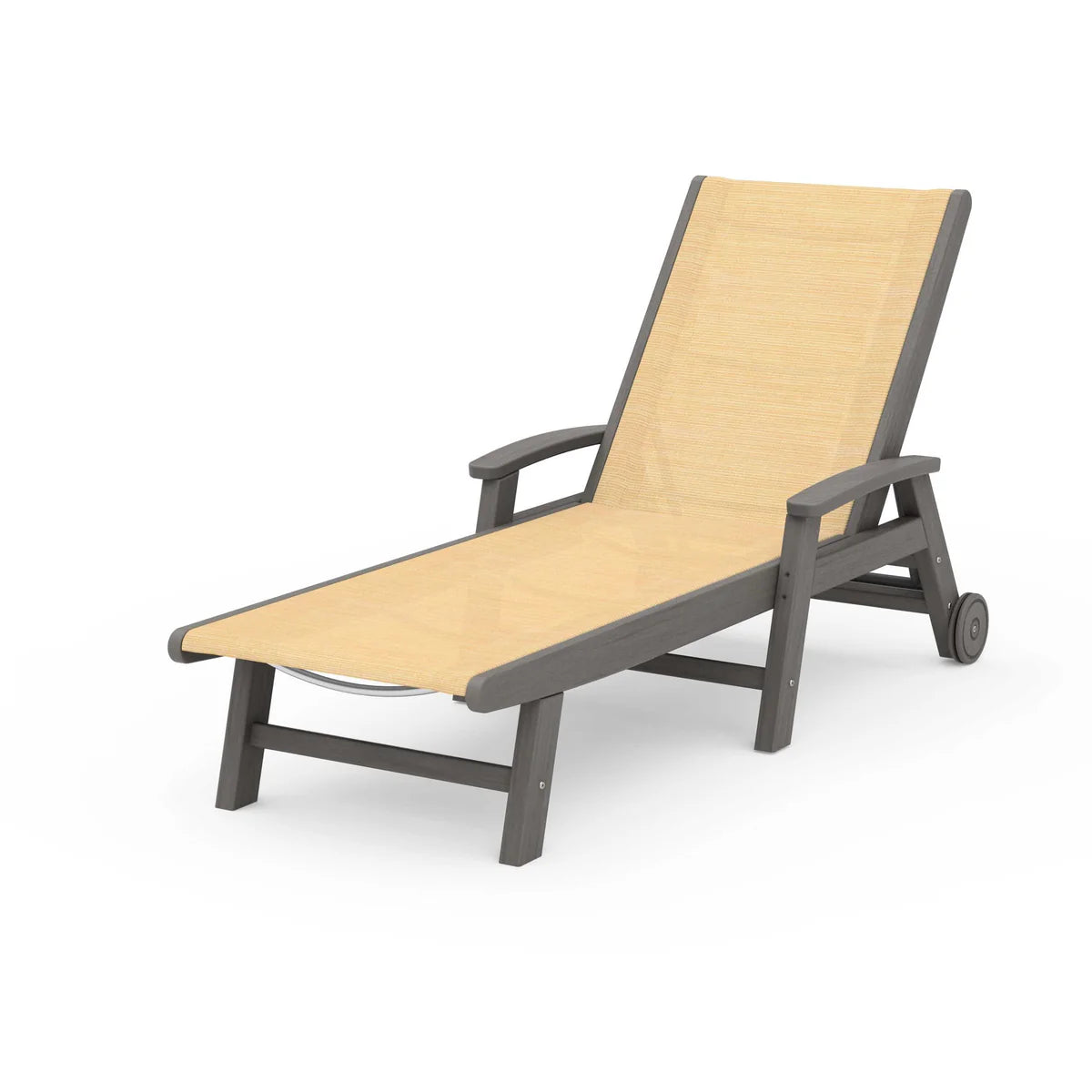 POLYWOOD Coastal Chaise with Wheels