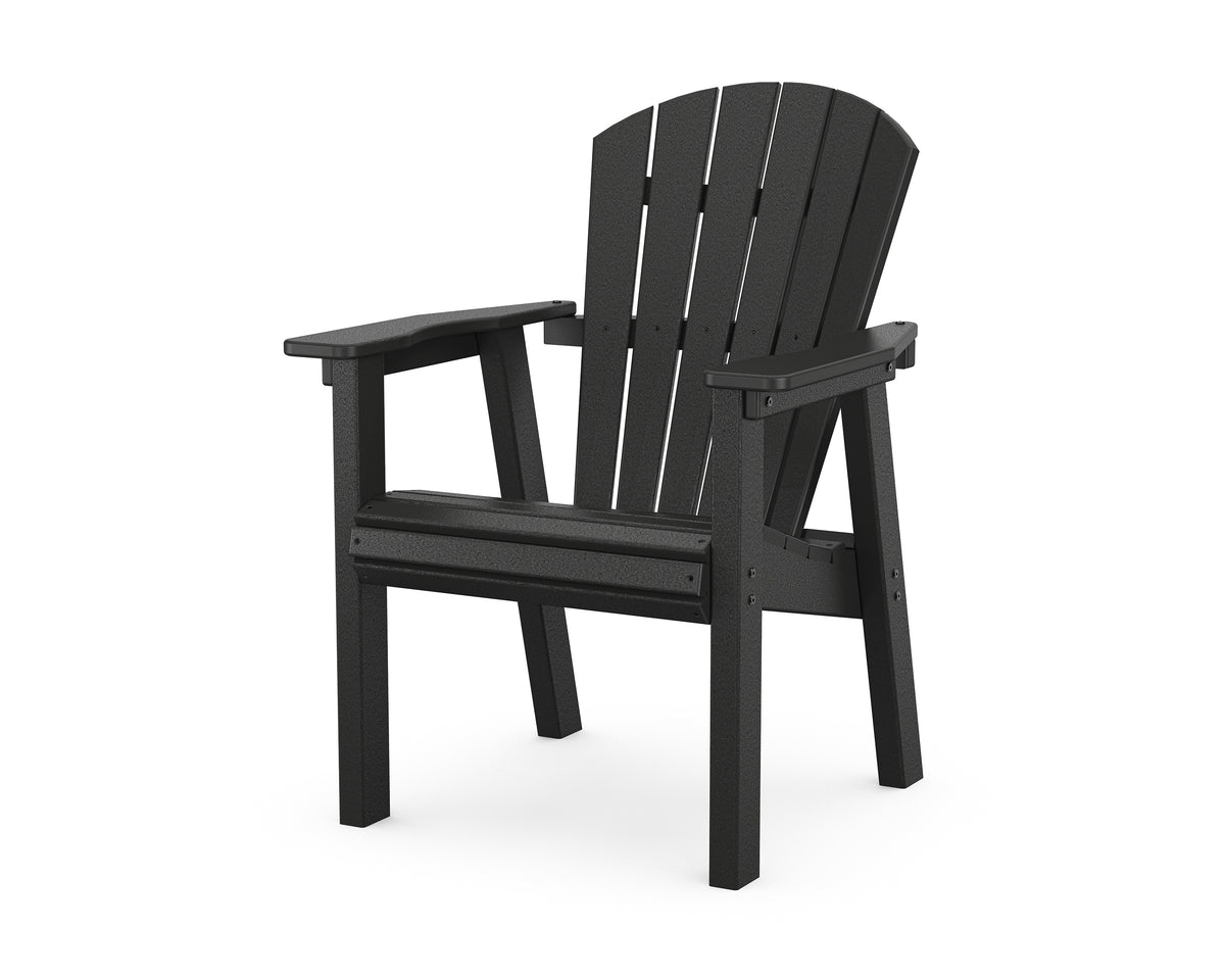 POLYWOOD Seashell Dining Chair in Black