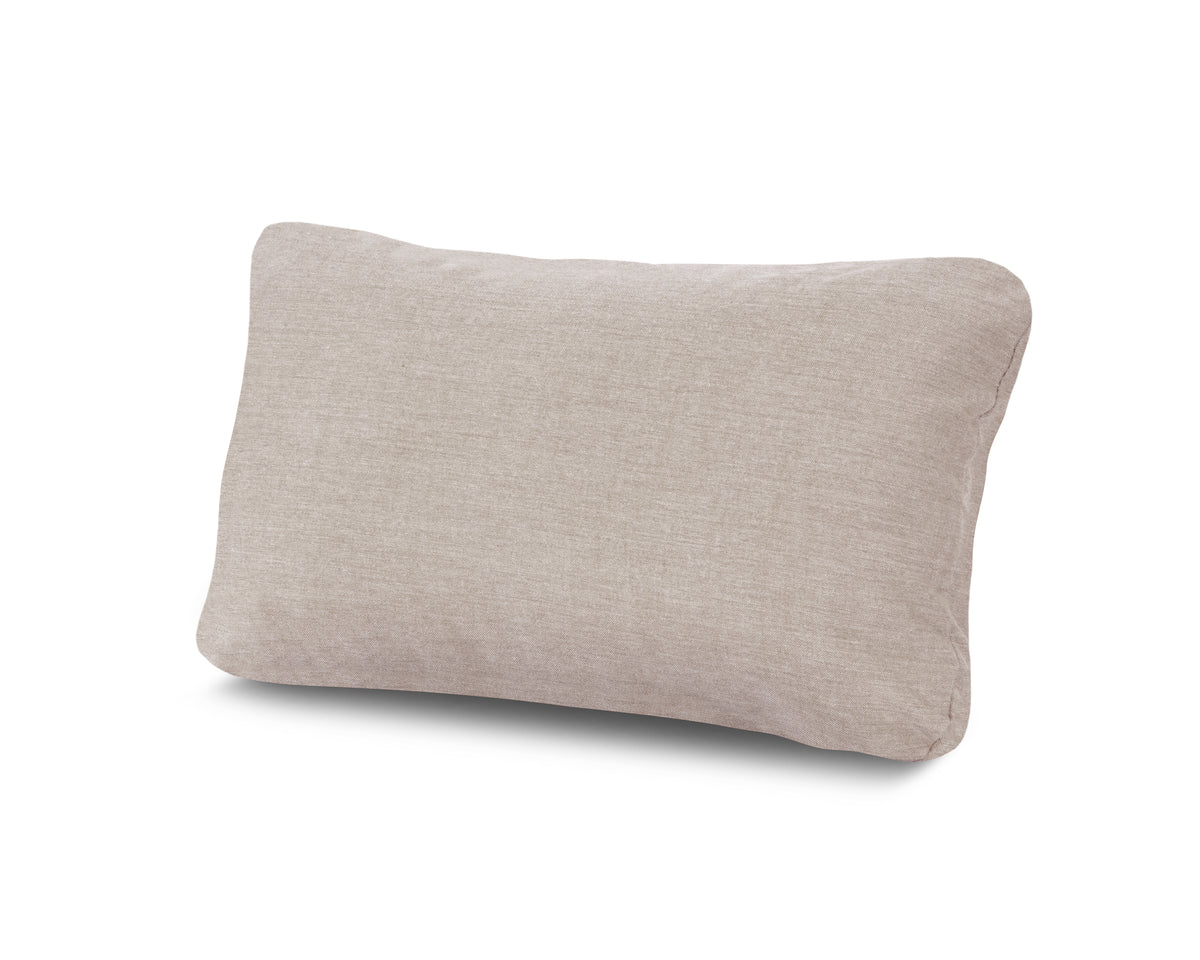 POLYWOOD Outdoor Lumbar Pillow in Cast Ash