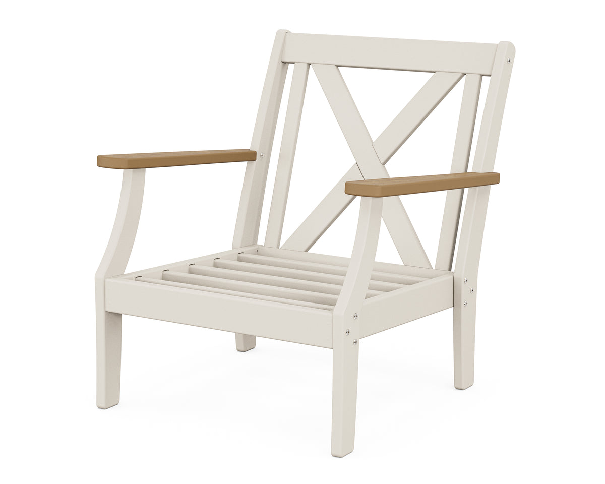POLYWOOD Braxton Deep Seating Chair Frame in Sand / Natural
