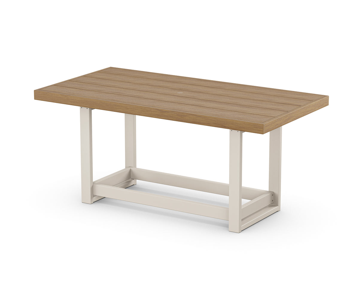 POLYWOOD EDGE 40" x 78" Counter Table in Sand / Natural