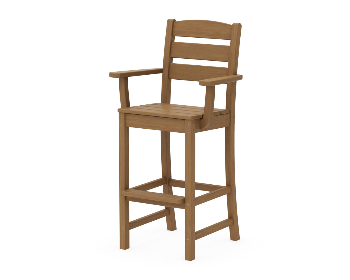 POLYWOOD Lakeside Bar Arm Chair in Natural