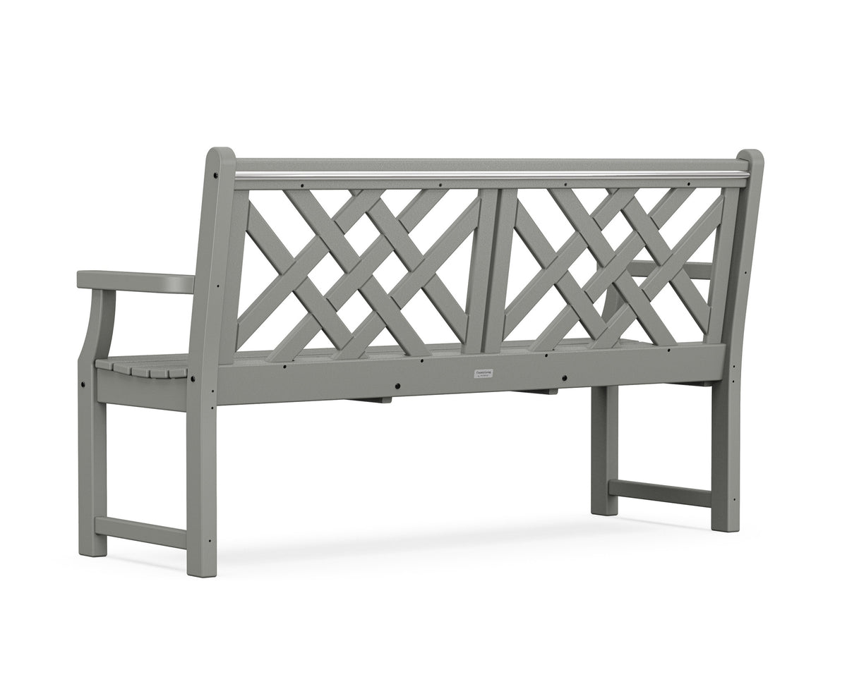 POLYWOOD Wovendale 60" Bench angle view