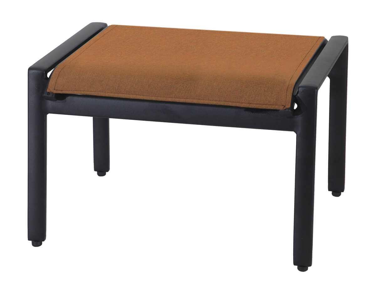Gensun Echelon Padded Sling Ottoman in Carbon