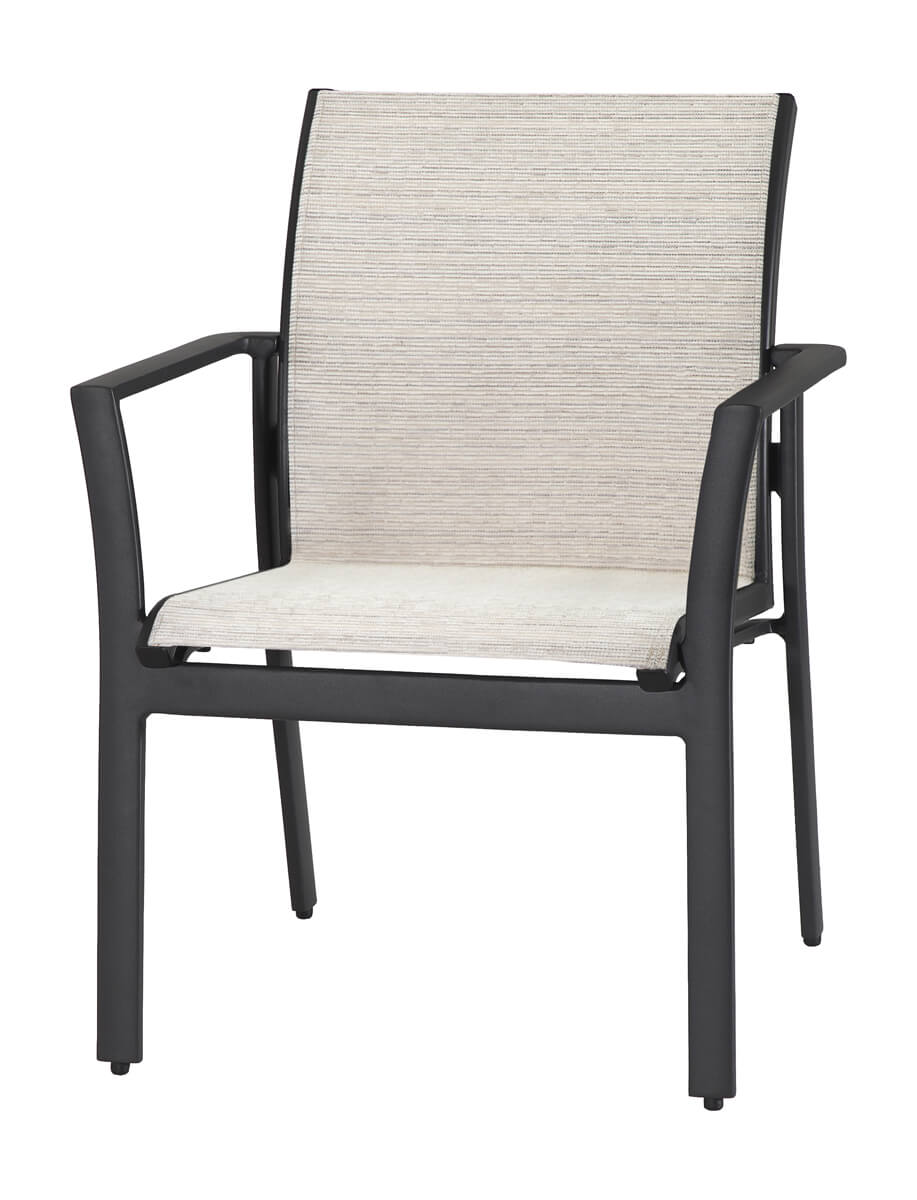 Gensun Echelon Sling Dining Chair (stacking) in Carbon