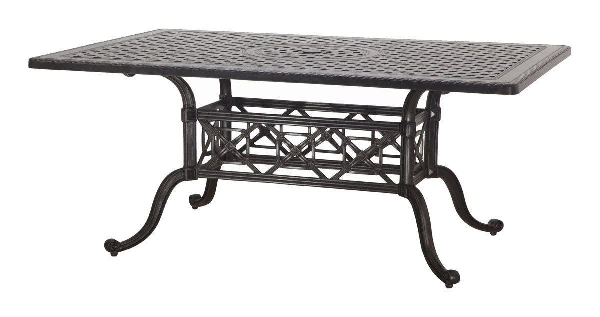 Gensun Grand Terrace 42" x 63" Rectangular Dining Table in Desert Bronze