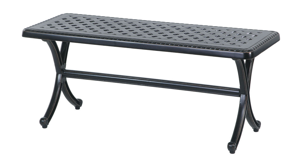Gensun Grand Terrace Backless Bench in Desert Bronze