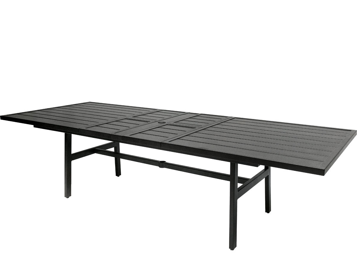 Gensun Plank 44" x 87"/115" Extension Dining Table in Carbon