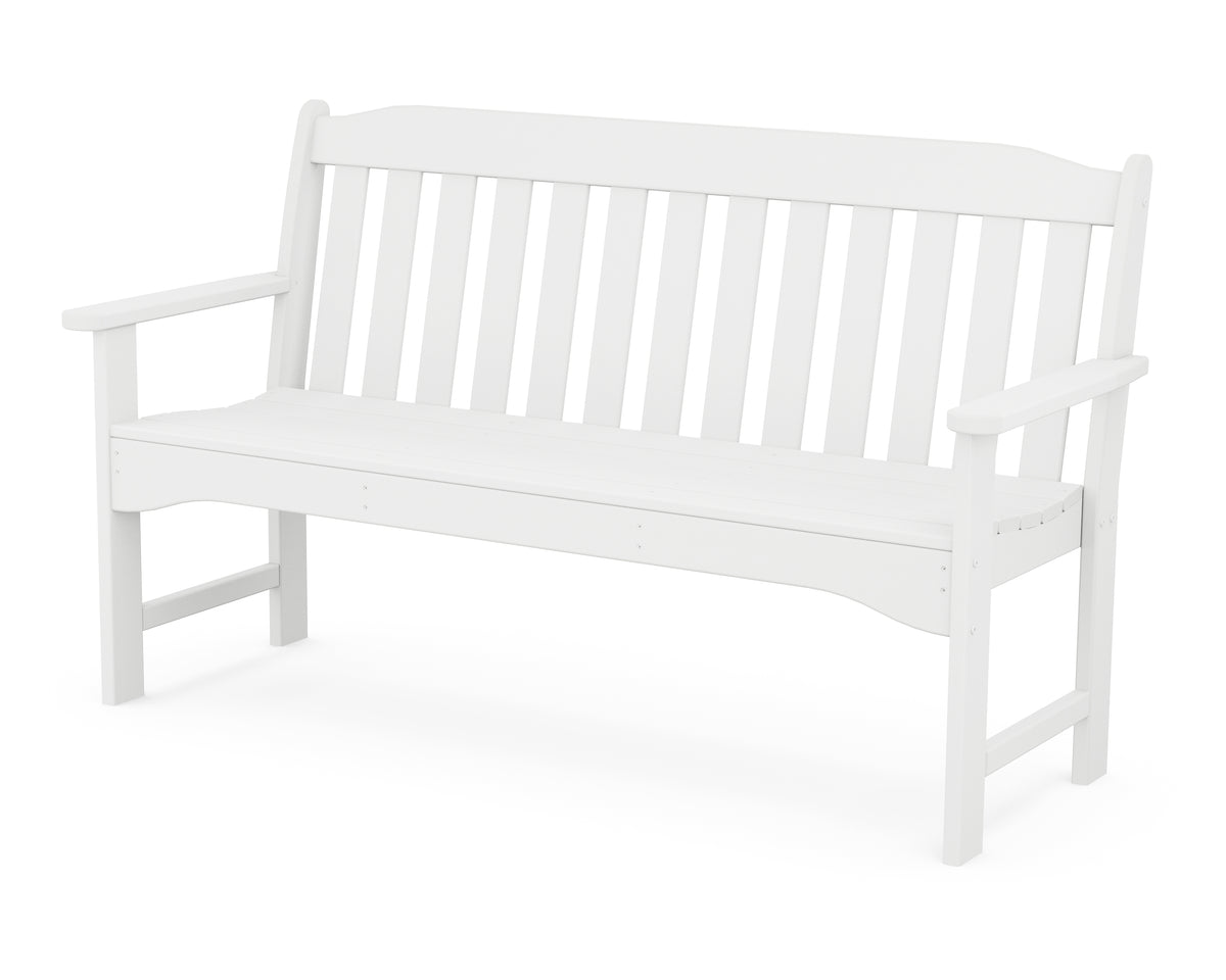 POLYWOOD Country Living 60" Garden Bench in White
