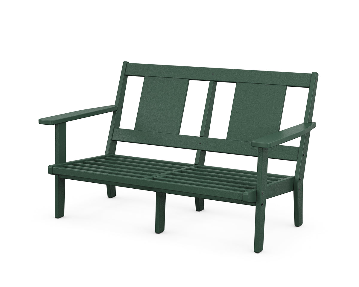 POLYWOOD Prairie Deep Seating Loveseat Frame in Green