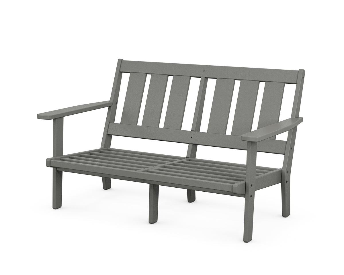 POLYWOOD Oxford Deep Seating Loveseat Frame in Slate Grey