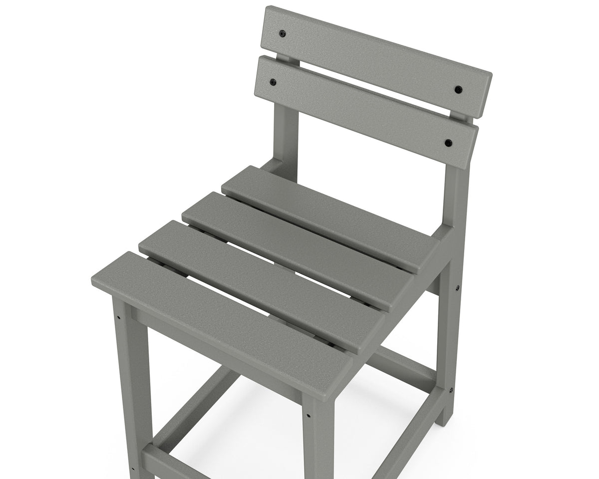 POLYWOOD Modern Studio Plaza Lowback Counter Chair angle view