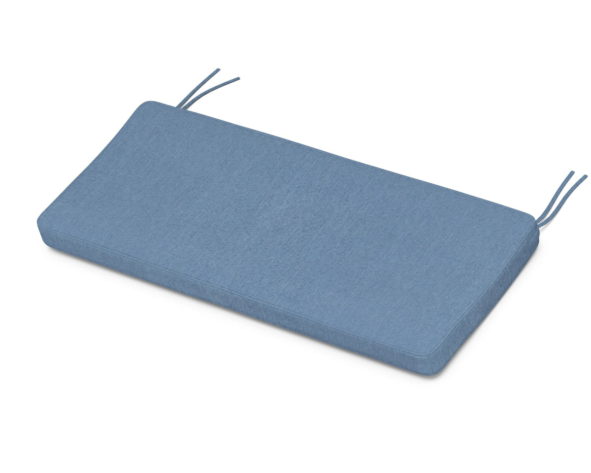 POLYWOOD Chinoiserie 48" Bench Seat Cushion in Sky Blue