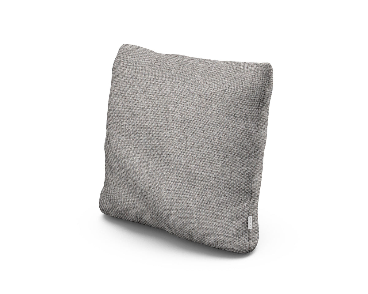 POLYWOOD 18" Outdoor Throw Pillow in Grey Mist