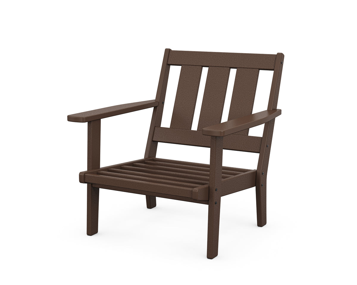 POLYWOOD Oxford Deep Seating Chair Frame in Mahogany