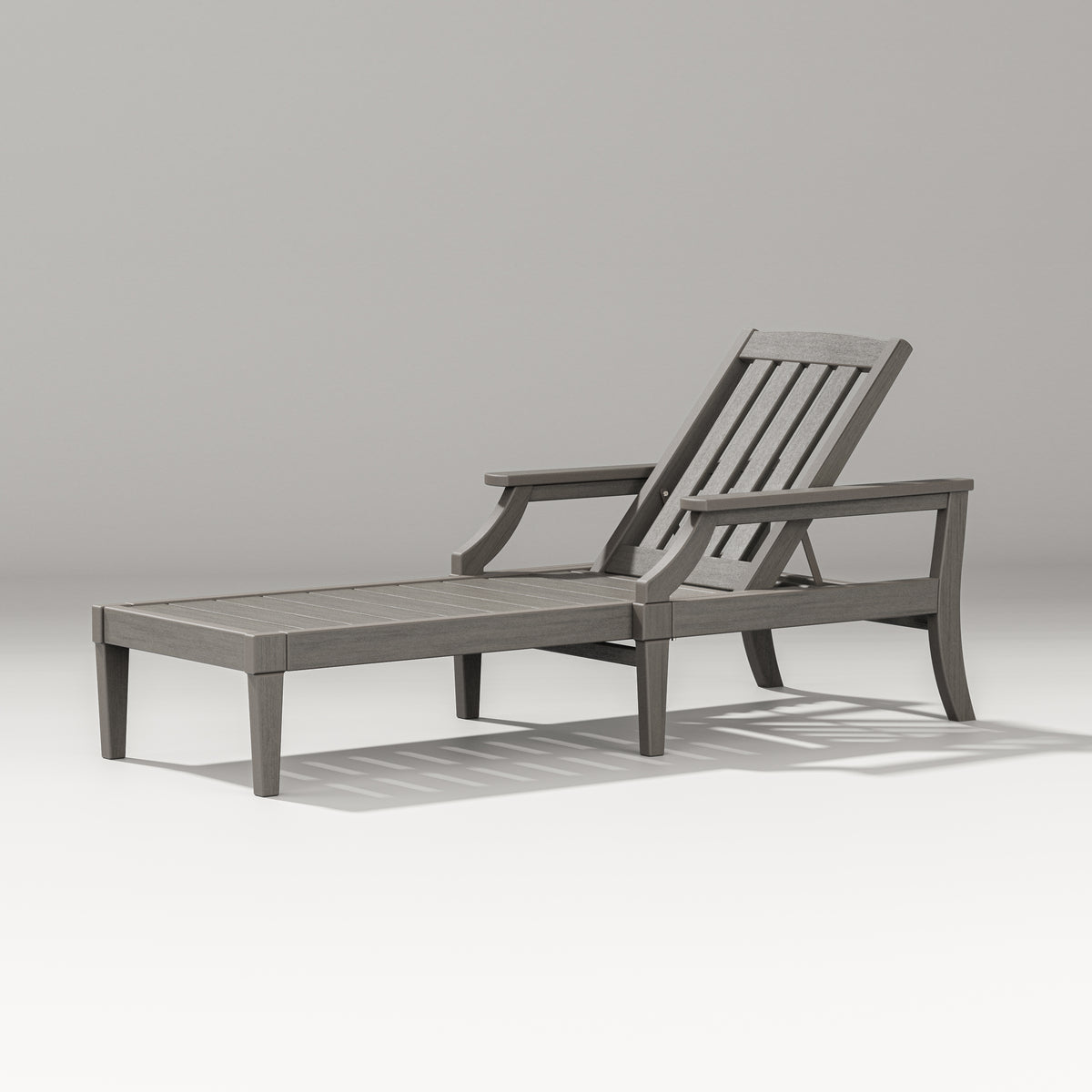 POLYWOOD Estate Chaise Lounge in Driftwood
