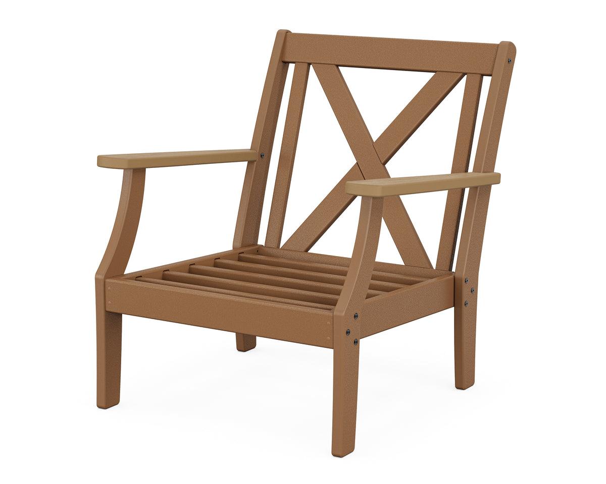 POLYWOOD Braxton Deep Seating Chair Frame in Teak / Natural