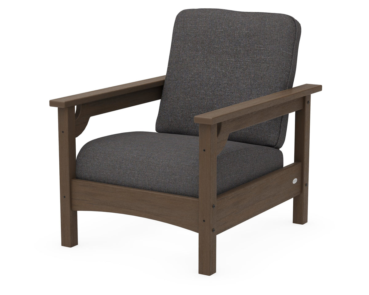 POLYWOOD Club Chair in Kona / Ash Charcoal