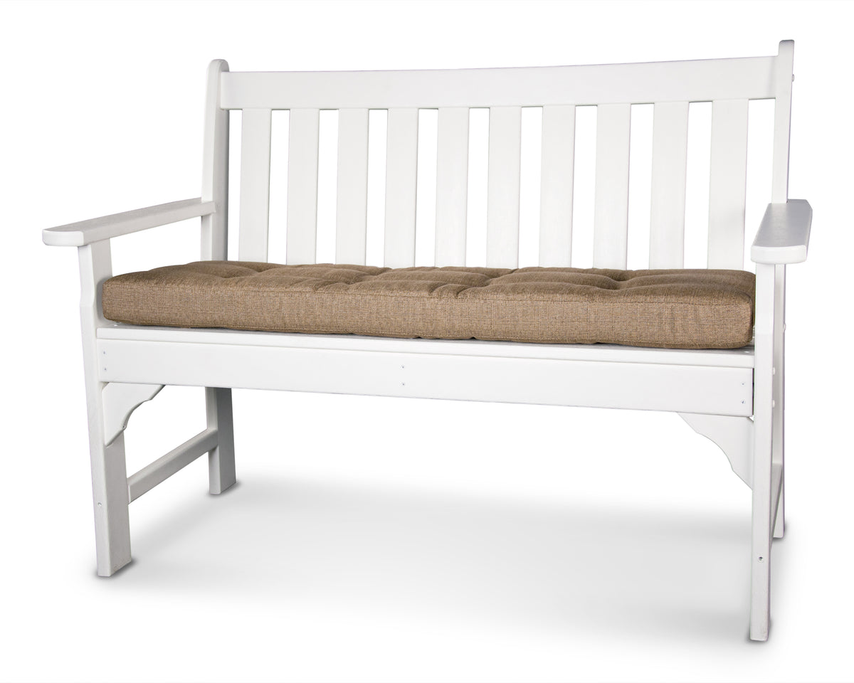 POLYWOOD Ateeva Luxe 43" x 14" Outdoor Bench and Swing Cushion in Sesame
