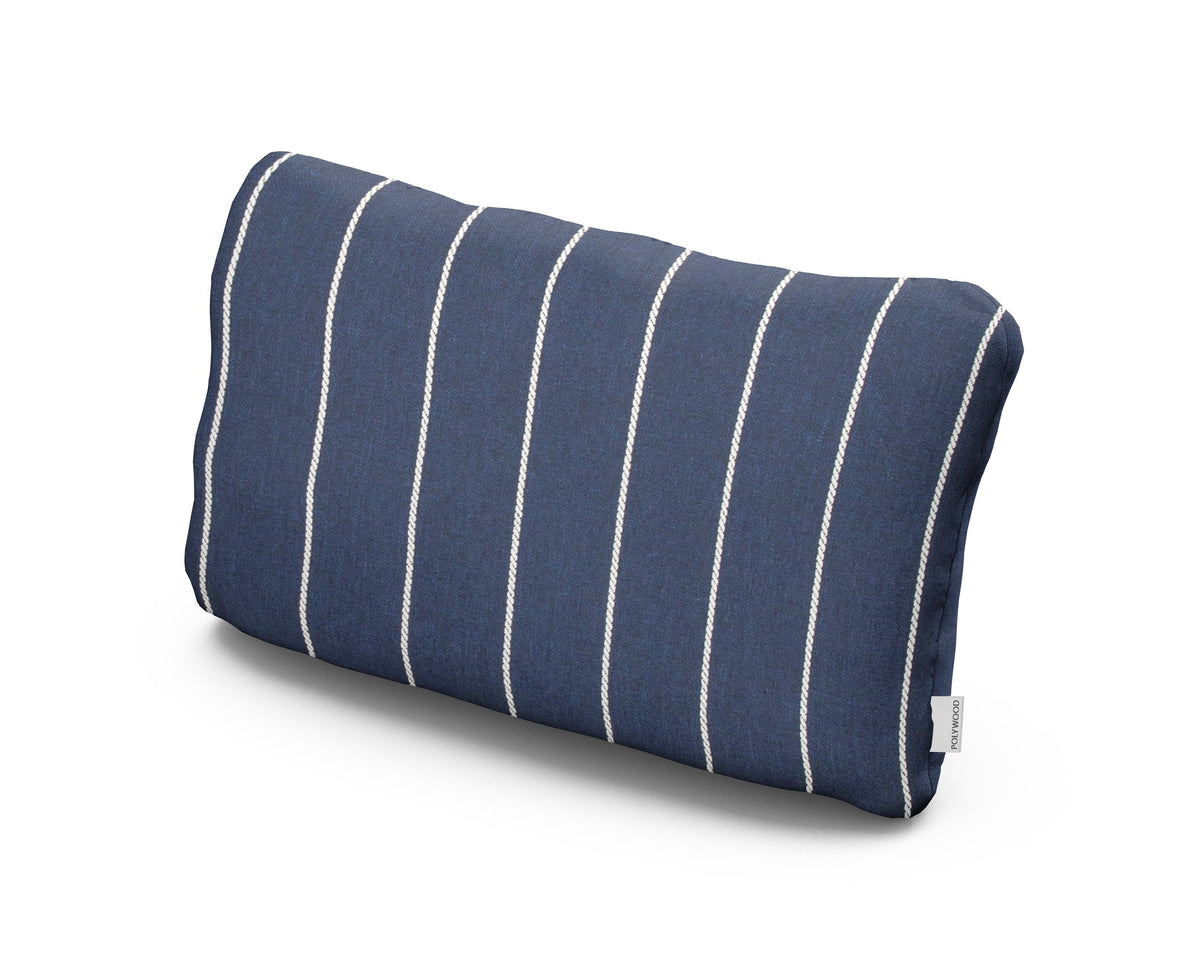POLYWOOD Outdoor Lumbar Pillow in Pencil Navy