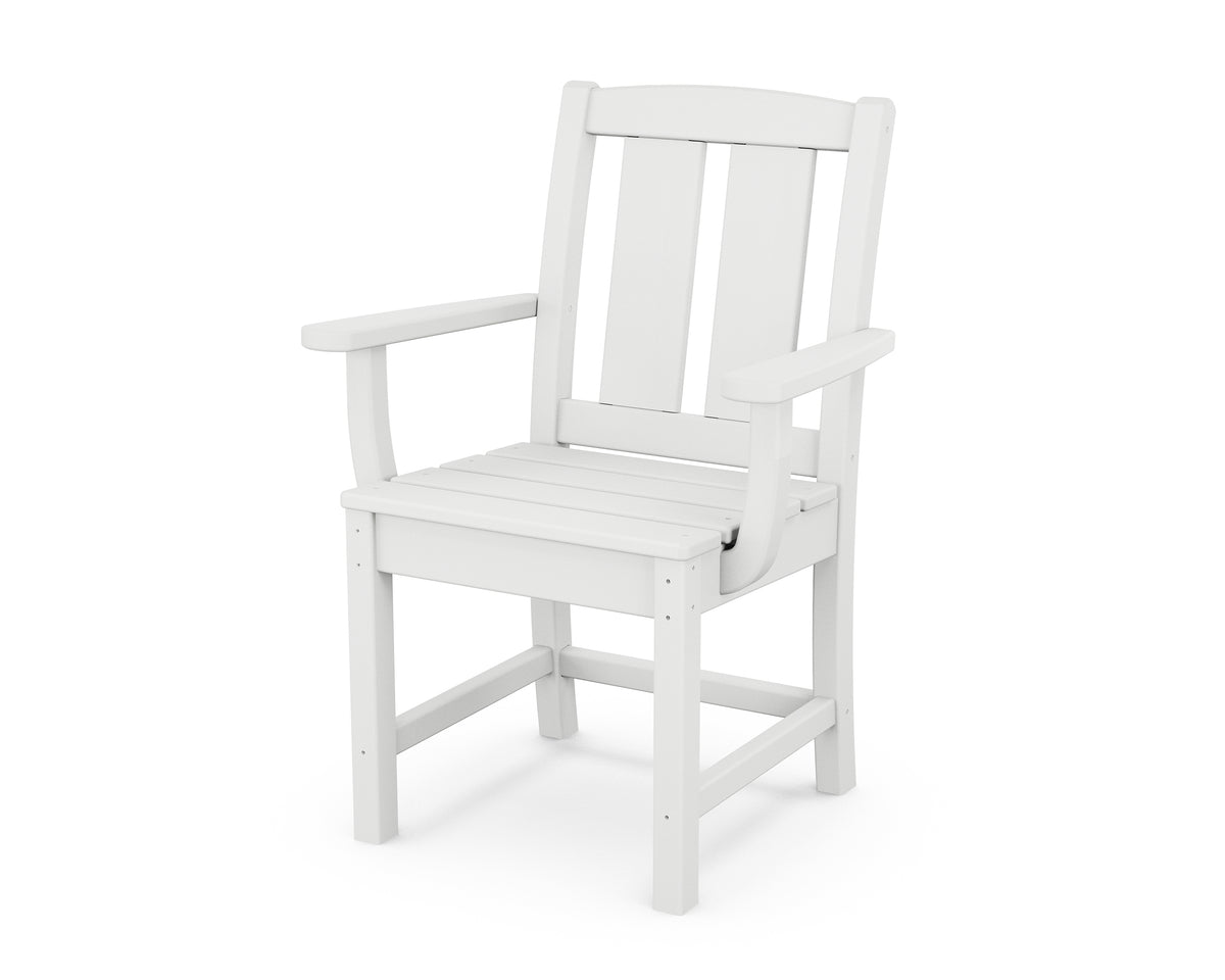 POLYWOOD Mission Dining Arm Chair in White