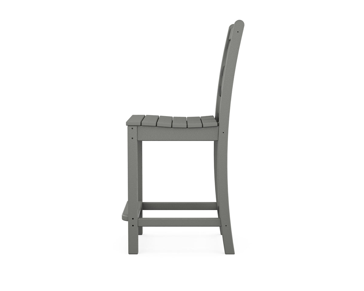 POLYWOOD Chippendale Counter Side Chair angle view