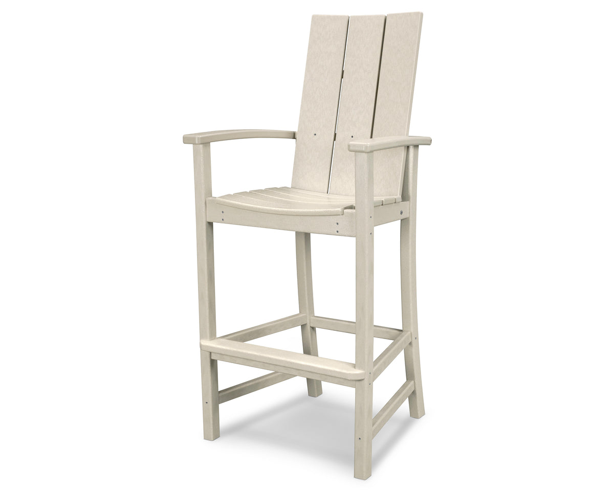 POLYWOOD Modern Adirondack Bar Chair in Sand