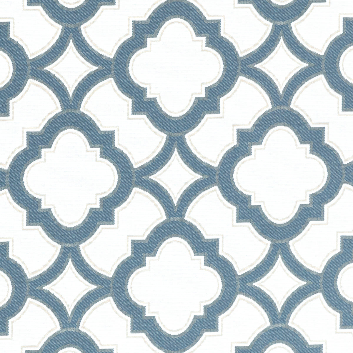 POLYWOOD Estate Dining Seat Pad in Trellis Sky Blue