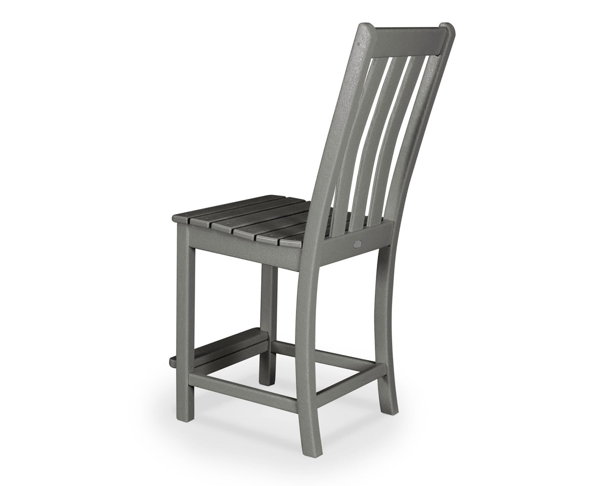 POLYWOOD Vineyard Counter Side Chair angle view