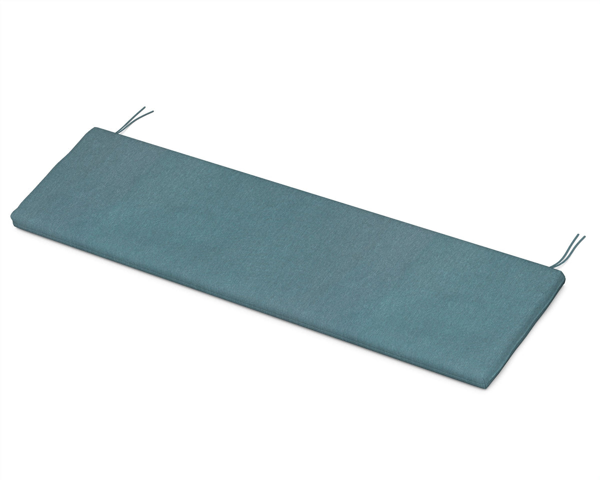 POLYWOOD Ateeva™ Luxe™ 56" x 18" Outdoor Bench and Swing Cushion in Ocean Teal