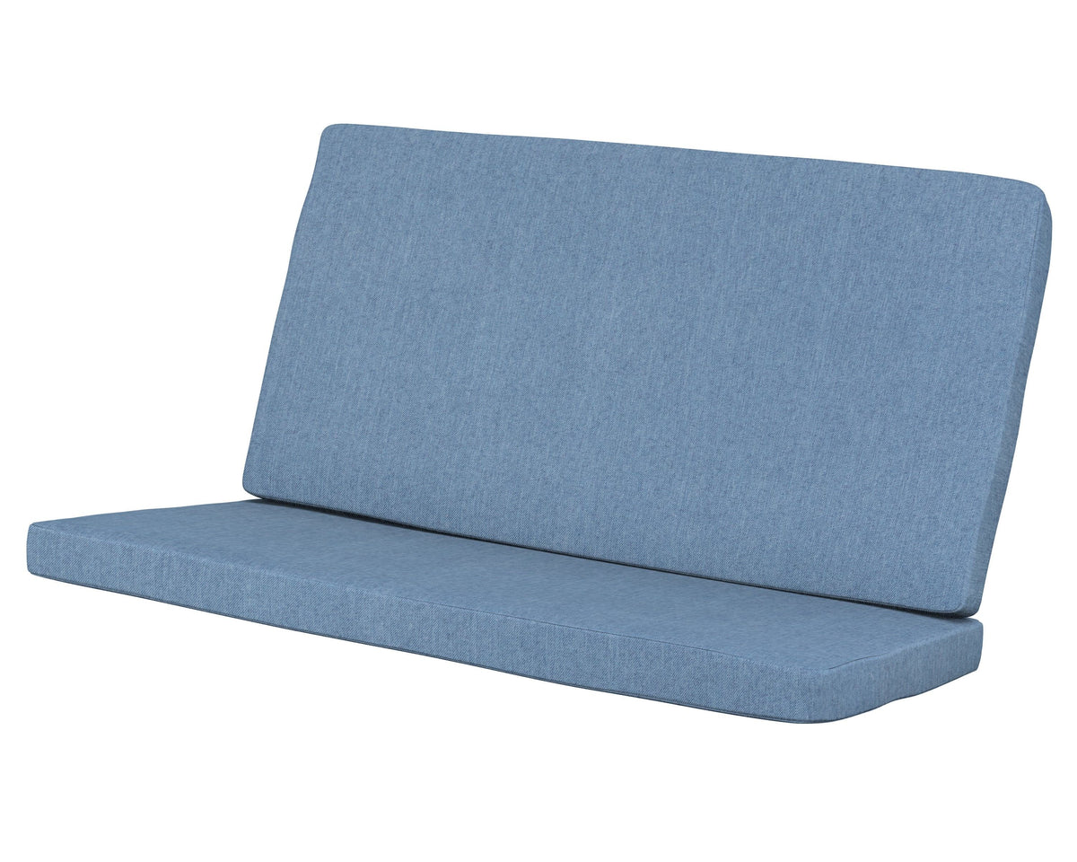 POLYWOOD Modern Loveseat Cushion in Sky Blue
