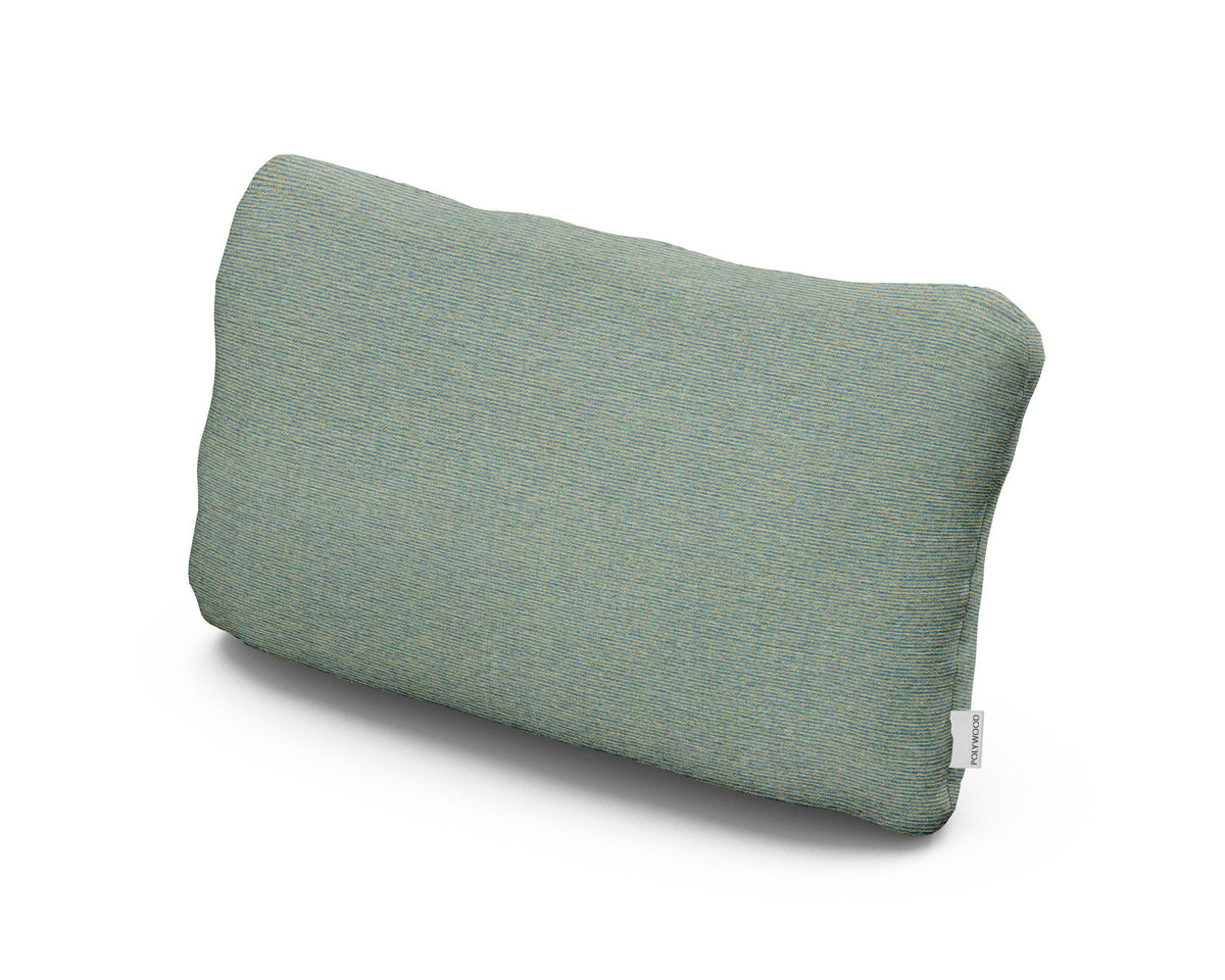 POLYWOOD Outdoor Lumbar Pillow in Deckhand Lagoon