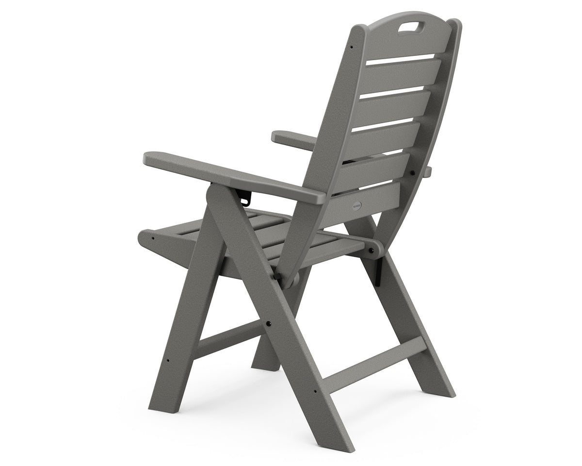 POLYWOOD Nautical Folding Highback Chair angle view