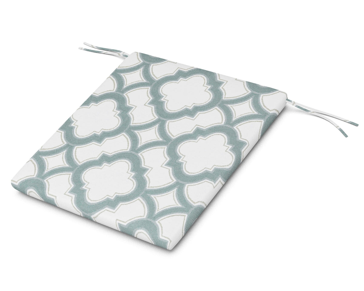 POLYWOOD AL100 Seat Pad in Trellis Glacier Spa