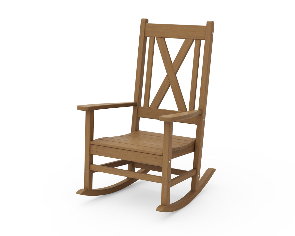 POLYWOOD Braxton Porch Rocking Chair in Natural