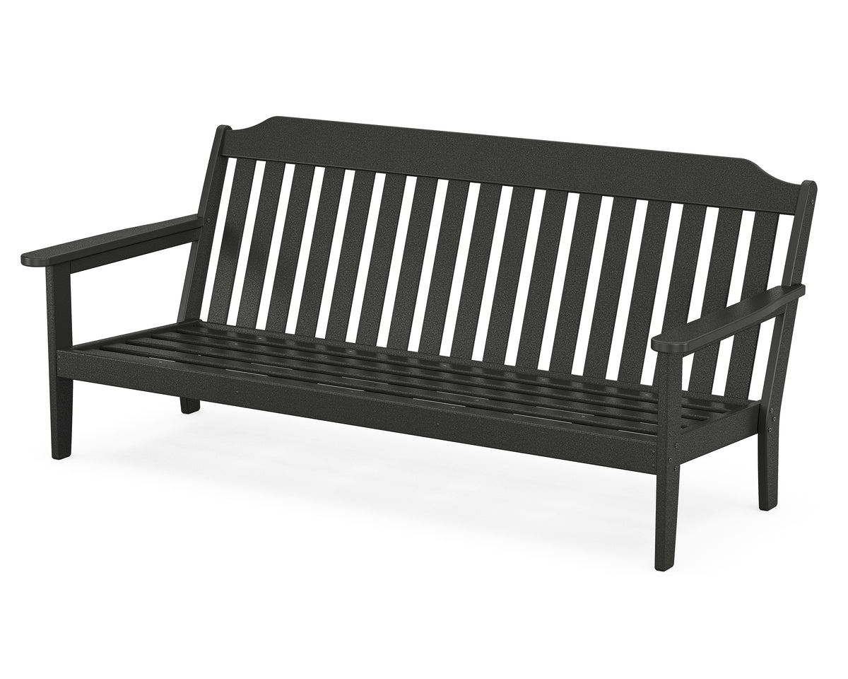 POLYWOOD Country Living Cottage Deep Seating Sofa Frame in Black