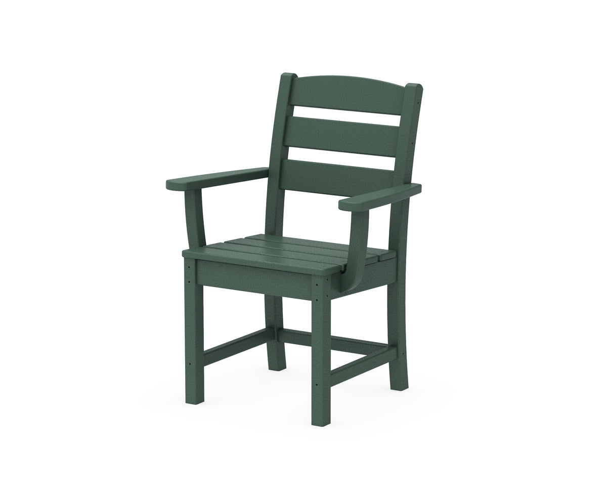 POLYWOOD Lakeside Dining Arm Chair in Green