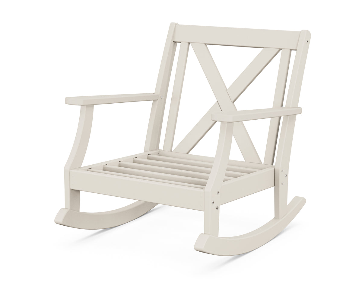 POLYWOOD Braxton Deep Seating Rocking Chair Frame in Sand
